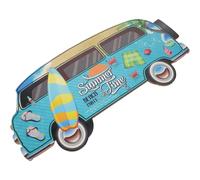 Totority Wall Decoration Rustic Style Car Shaped Bedroom Wooden for Chic and Unique Summer Hanging Sign Creating a Joyful Atmosphere Beach Themed Rooms