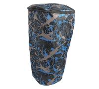 Totority Waterproof African Drum Carrying Bag Large Capacity Oxford Cloth and Pvc Drum Backpack with Comfortable Wear-resistant Design Unique Blue Camouflage Pattern for Music Instrument