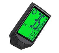 Totority Waterproof Luminous Bike Speedometer Lcd Display Showing Current Velocity, for Outdoor Cycling and Odometer with Portable Acrylic Abs Design for Folding and Road Bikes