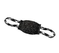 Totority Wear-resistant Black Dog Bite Pillow Training Toy with Two Handles, Heavy Duty Cloth Chew Toy to Reduce Boredom and Train Dog's Agility, for Interactive Tug and Obedience Sessions