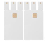 Totority White Ic Cards with At24c02 2k Memory 8pcs Portable Dirtproof Pvc Smart Cards for Home and Parking Lot Access Control