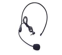 Totority Wireless Headset Microphone with Bendable Arm and Abs Material Portable Voice Amplifier Loudspeaker for Teachers Guiding People through Noisy Busy Environments