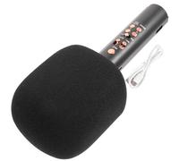 Totority Wireless Microphone Handheld Mic with Built-in Speaker Black Abs Sponge Material Compact Design Convenient to Use for Ktv and Home Entertainment