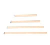 Totority Wooden Bird Perches for Comfortable Perching 4pcs with Screws for Birdcage Ergonomic Design and Stable Parrot Perch Stands Cage Accessory Suitable for Parakeets and Birds