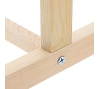 Totority Wooden Doll Clothes Rack Mini Coat Hanger 30cm Double Layer Dollhouse Garment Organizer Doll Clothing Stand Accessories