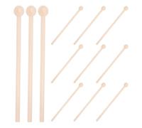 Totority Wooden Percussion Mallets and Natural Wood Material 12pcs Featuring Comfortable Grip for Glockenspiel and Cow Bell for Students and Beginners at Home or School