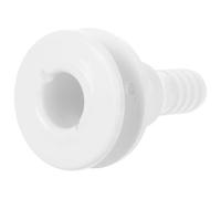Totority Yacht Discharge Outlet Boat Rv Drain Outlet Abs Plumbing Fitting Fine Workmanship Practical Design White Connector for Boat Owners Everyday Use