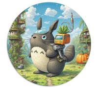 Totoro 1000 Piece Animal Round Puzzle For Adults And Kids Hard Challenging Family Game Stress Reliever Colorful 1000pcs (67.5x67.5cm)