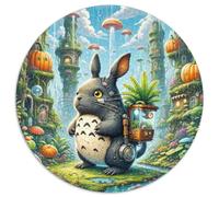 Totoro 1000 Piece Animal Round Puzzle For Adults And Kids Hard Challenging Family Game Stress Reliever Colorful 1000pcs (67.5x67.5cm)