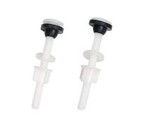 ToToT 2pcs Water Tank Fixing Screw, Toilet Split Water Tank Fixing Screw Accessories, 3/8" x 4", Anti Corrosion Topcoat, White, Plastic, Flat Head, Toilet Repair, Plumbing Maintenance