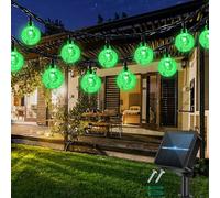 totpuc 50LED Solar Lights with 8 Modes, 7M/24Ft Solar Fairy Lights, Garden Lights Waterproof for Pavilion, Roof, Window, Floor, Ceiling Decoration (Green)