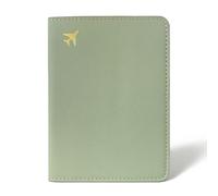 toTravelGear PU Leather Passport Holder Covers Case, Waterproof RFID Blocking Travel Wallet Passport Holder(Sage Green)