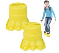 Tots Walking Buckets - High Grip Foot Platforms, Adjustable Hand Cords, Sturdy Coordination Training Gear | Kindergarten Play Equipment To Support Physical Education Agility Strength Conditioning