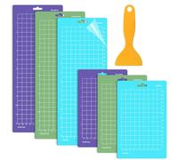 TOTSUN Cutting Mat for Cricut 6pcs Cutting Mats for Card Making Variety Adhesive Sticky Standardgrip Non-Slip (3 Pcs Long Cutting Mat 12x4.48Inch,3 Pcs Mini 6.5x4.48Inch)