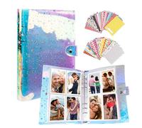 TOTSUN Photo Album 200 Photos 3 Inch Photo Album Bag Photo Book with 40 Instant Instax Photo Frames Borders Stickers