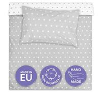 Totsy Baby Cot bed duvet cover set 100x135 cm - Cotton toddler quilt covers for girl and boy Set Comforter cover 100 x 135 cm and pillowcase 60 x 40 cm Oeko-Tex