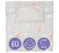 Totsy Baby Cot bed duvet cover set 100x135 cm - Cotton toddler quilt covers for girl and boy Set Comforter cover 100 x 135 cm and pillowcase 60 x 40 cm Oeko-Tex