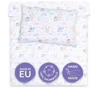 Totsy Baby Cot bed duvet cover set 100x135 cm - Cotton toddler quilt covers for girl and boy Set Comforter cover 100 x 135 cm and pillowcase 60 x 40 cm Oeko-Tex
