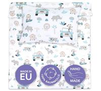 Totsy Baby Cot bed duvet cover set 100x135 cm - Cotton toddler quilt covers for girl and boy Set Comforter cover 100 x 135 cm and pillowcase 60 x 40 cm Oeko-Tex
