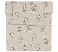 Totsy Baby Cot bed duvet cover set 90x120 cm - Cotton toddler quilt covers for girl and boy Set Comforter cover 90 x 120 cm and pillowcase 60 x 40 cm Oeko-Tex