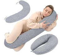 Totsy Baby Maternity And Nursing Pillow 190cm Body Support Cushion For Side Sleeping Perfect For Comfort And Relaxation Ideal For Expecting Mothers C Shape Oeko-Tex