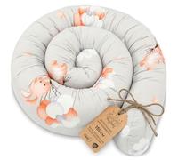 Totsy Baby Side sleeper bed snake body pillow 150 cm cotton long bed roll sleeping neck headrest Oeko-Tex Rabbits