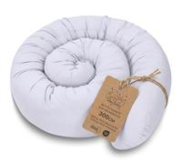Totsy Baby Side sleeper bed snake body pillow 300 cm cotton long bed roll sleeping neck headrest Oeko-Tex Light Grey B