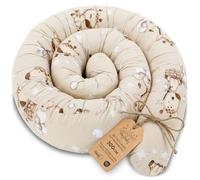 Totsy Baby Side sleeper bed snake body pillow 300 cm cotton long bed roll sleeping neck headrest Oeko-Tex Giraffes