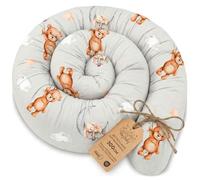 Totsy Baby Side sleeper bed snake body pillow 300 cm cotton long bed roll sleeping neck headrest Oeko-Tex Teddy bears