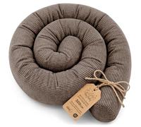 Totsy Baby Side sleeper bed snake body pillow 300 cm Lincoln long bed roll sleeping neck headrest Brown B