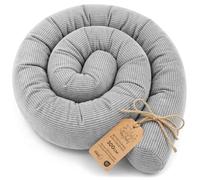 Totsy Baby Side sleeper bed snake body pillow 300 cm Lincoln long bed roll sleeping neck headrest Gray C