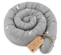 Totsy Baby Side sleeper bed snake body pillow 400 cm cotton long bed roll sleeping neck headrest Oeko-Tex Moons