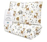 Totsy Baby Toddler Duvet Pillow Set 100x135cm Quilt 40x60cm Cushion - Coton Lightweight Breathable Bedding Insert for Cot Nursery Travel Cots bed Insert Only Oeko-tex Deer