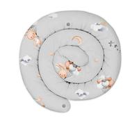 Totsy Baby XXL bed snake, bed pillow, nursing pillow, bed roll, bed guard, decorative pillow, bed border, snake XL handmade Rabbit 150 cm certificat Oeko-Tex