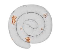 Totsy Baby XXL bed snake, bed pillow, nursing pillow, bed roll, bed guard, decorative pillow, bed border, snake XL handmade Teddy bears 200 cm certificat Oeko-Tex