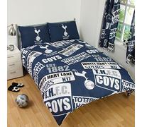 Tottenham FC Patch Double Duvet Cover and Pillowcase Set
