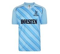 Tottenham Hotspur 1986 Away Retro Football Shirt Blue Large Polyester