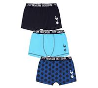 Tottenham Hotspur Boys 3 Pack Football Club Boxer Shorts Spurs Cotton Boxers Multipack Trunks Kids Underwear