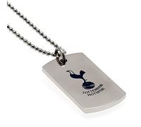 Tottenham Hotspur F.C. Colour Crest Dog Tag, Silver,One Size,p15dtcto