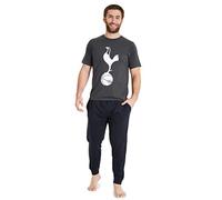 Tottenham Hotspur F.C. Mens Pyjamas Set, Official Mens Pjs, Gifts for Men Teens (XXL, Dark Grey)