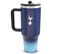 Hy-Pro 40oz Thermal Flask - Officially Licensed Tottenham Hotspur - Stainless Steel, w/ Straw & Handle