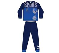 Tottenham Hotspur FC Boys Crest Long Pyjama Set (9-10 Years) (Navy Blue)