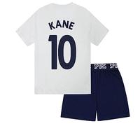 Tottenham Hotspur FC Boys Kane 10 Sublimation Short Pyjamas White 6-7 Years