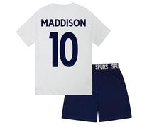 Tottenham Hotspur FC Boys Maddison 10 Short Pyjamas White 8-9 Years