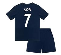 Tottenham Hotspur FC Boys Son 7 Sublimation Short Pyjamas Navy 12-13 Years