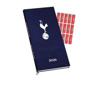 TOTTENHAM HOTSPUR FC DIARY 2026 SLIM POCKET DIARY CALENDAR WEEK TO VIEW WITH FREE ORGANISING STICKERS INCLUDED