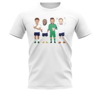 Tottenham Hotspur FC Junior Tottenham Players Illustration T-Shirt in White | Size: 3-4 Years Tottenham Hotspur FC White 3-4 Years