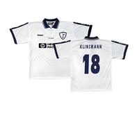 Tottenham Hotspur FC Men's 1995 - 1997 Tottenham Home Pony Shirt - Klinsmann 18 in White | Size: XL Tottenham Hotspur FC White XL