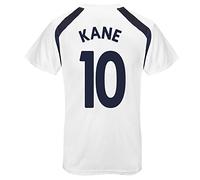 Tottenham Hotspur FC Mens Kane 10 Poly T-Shirt White Large