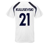 Tottenham Hotspur FC Mens Kulusevski 21 Poly T-Shirt White Small